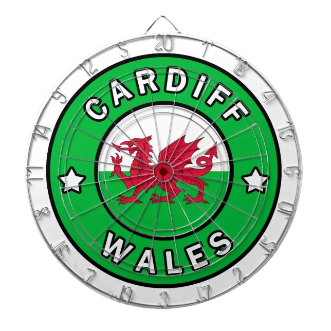 Cardiff Wales Dartboard (Front)