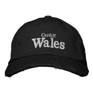 Cardiff, Wales  Embroidered Hat