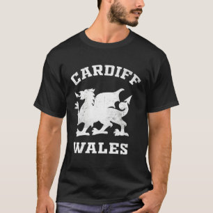 Cardiff Wales  Men Women Kids Students Welsh Drago T-Shirt