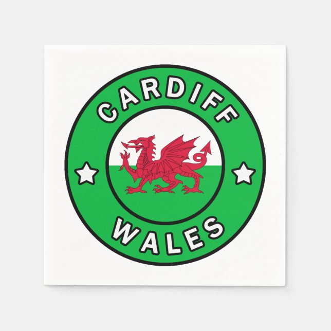 Cardiff Wales Napkin (Front)