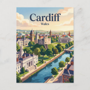Cardiff, Wales Postcard