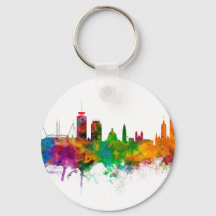 Cardiff Wales Skyline Key Ring
