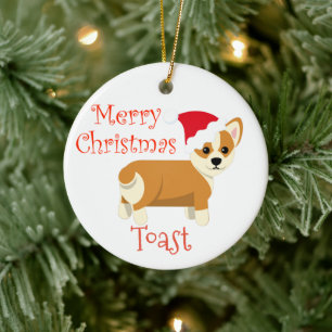 Cardigan Corgi Christmas Personalized name Ceramic Tree Decoration
