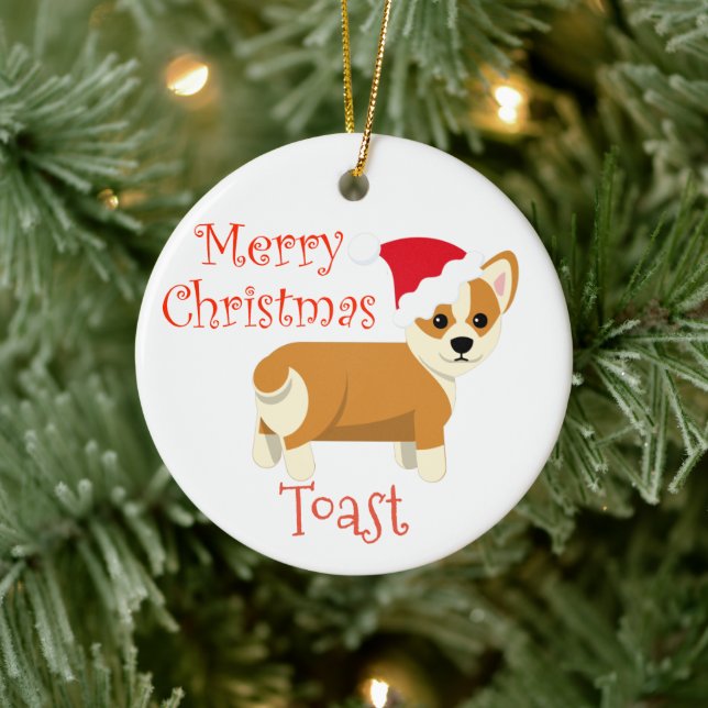 Cardigan Corgi Christmas Personalized name Ceramic Tree Decoration (Tree)