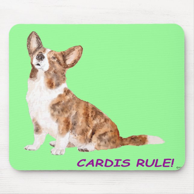 Cardigan corgi  mouse mat (Front)
