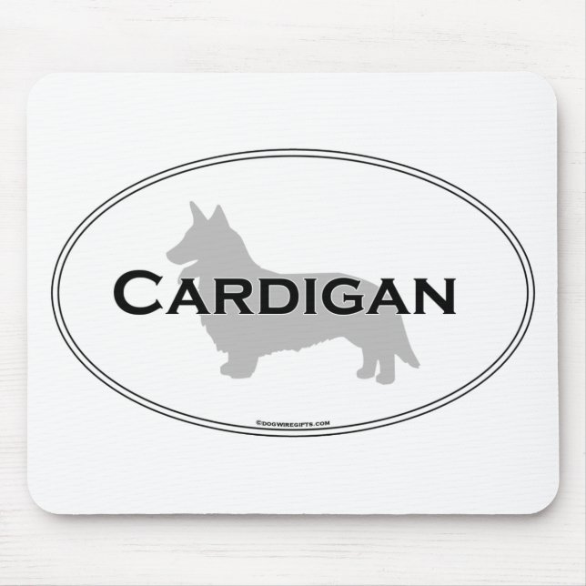 Cardigan Oval Mouse Mat (Front)