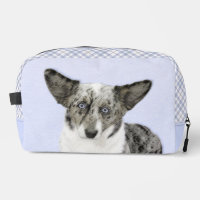 Cardigan Welsh Corgi Blue Merle Painting Dog Art