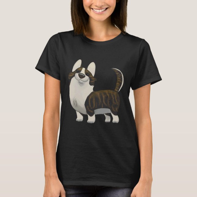 Cardigan Welsh Corgi Brindle   T-Shirt (Front)