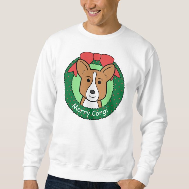 Cardigan Welsh Corgi Christmas Sweatshirt (Front)