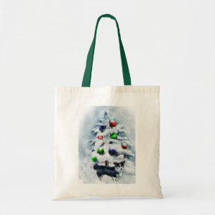 Cardigan Welsh Corgi Christmas Tote Bag