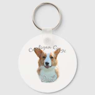 Cardigan Welsh Corgi Dad 2 Key Ring