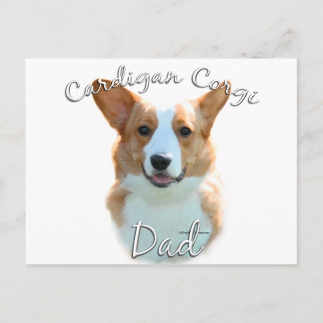 Cardigan Welsh Corgi  Dad 2 Postcard (Front)