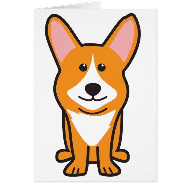 Cardigan Welsh Corgi Dog Cartoon (Front)