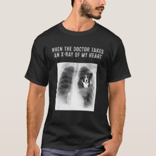 Cardigan Welsh Corgi Dog Doctor Takes An X Ray Of T-Shirt