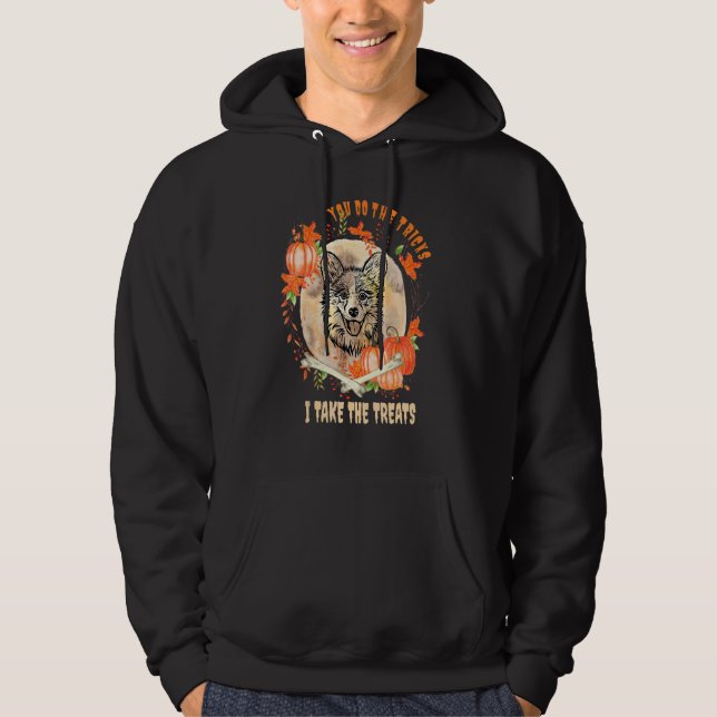Cardigan Welsh Corgi Dog Owner Halloween Humour Hoodie (Front)