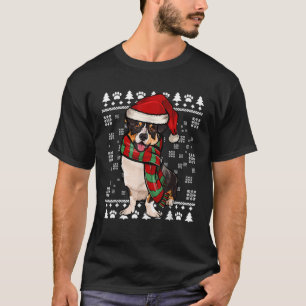 Cardigan Welsh Corgi Dog Santa Hat Xmas Ugly Chris T-Shirt