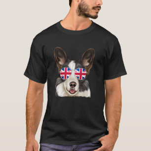 Cardigan Welsh Corgi Dog United Kingdom Sunglasses T-Shirt