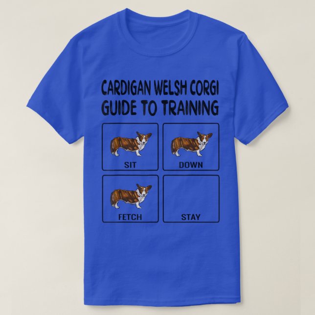 Cardigan Welsh Corgi Guide To Training Dog Obedien T-Shirt (Design Front)