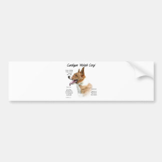 Cardigan Welsh Corgi History Design Bumper Sticker