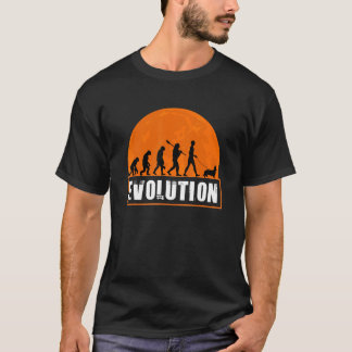 Cardigan Welsh Corgi Human Evolution T-Shirt
