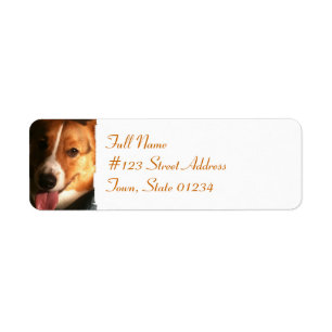 Cardigan Welsh Corgi Mailing Label