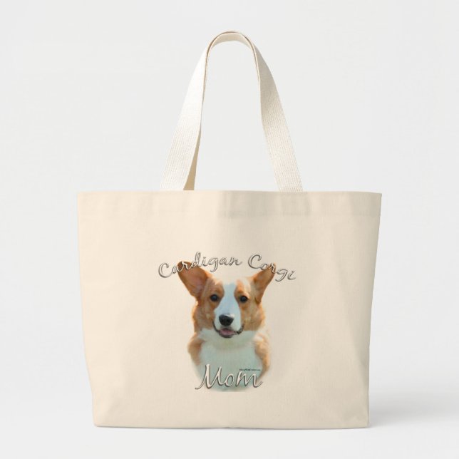 Cardigan Welsh Corgi  Mum 2 Large Tote Bag (Front)