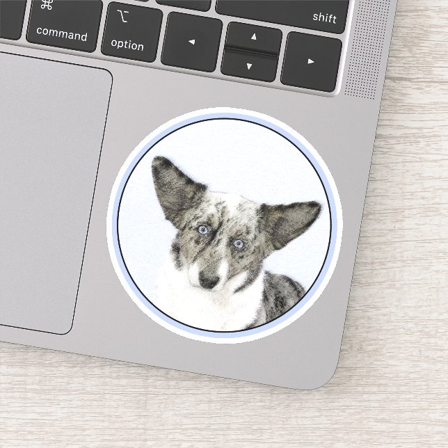 Cardigan Welsh Corgi Painting - Original Dog Art (Detail)