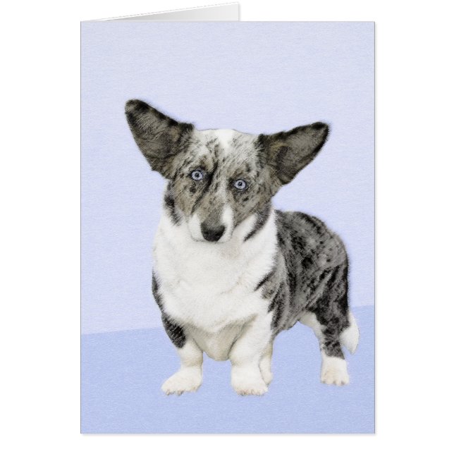 Cardigan Welsh Corgi Painting - Original Dog Art (Front)
