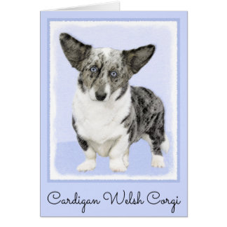 Cardigan Welsh Corgi Painting - Original Dog Art
