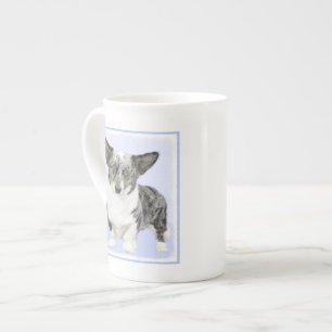 Cardigan Welsh Corgi Painting - Original Dog Art Bone China Mug