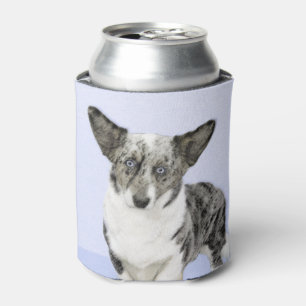 Cardigan Welsh Corgi Painting - Original Dog Art Can Cooler