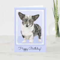 Cardigan Welsh Corgi Painting - Original Dog Art