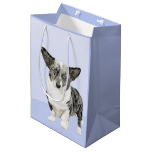 Cardigan Welsh Corgi Painting - Original Dog Art Medium Gift Bag