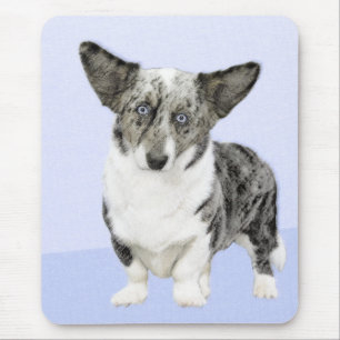 Cardigan Welsh Corgi Painting - Original Dog Art Mouse Mat