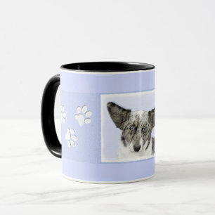 Cardigan Welsh Corgi Painting - Original Dog Art Mug