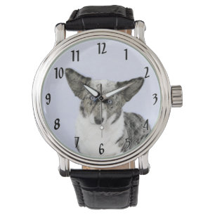 Cardigan Welsh Corgi Painting - Original Dog Art Watch