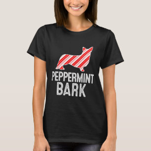 Cardigan Welsh Corgi Peppermint Bark Christmas Dog T-Shirt