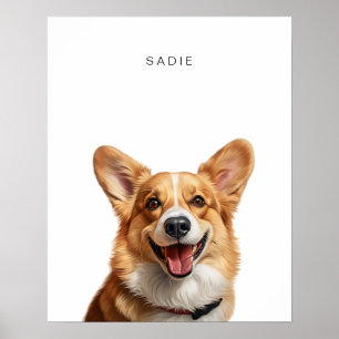 Cardigan Welsh Corgi Personalised Print