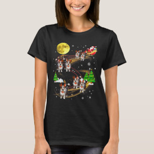 Cardigan Welsh Corgi Reindeer Christmas Dog Santa T-Shirt