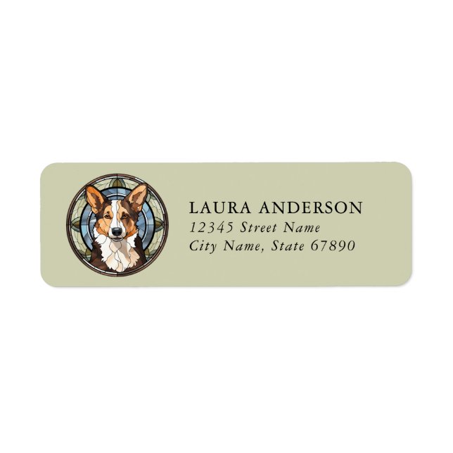 Cardigan Welsh Corgi Return Address Labels (Front)