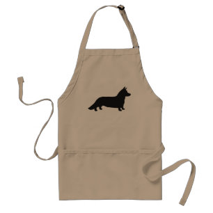 Cardigan Welsh Corgi Silhouette Standard Apron