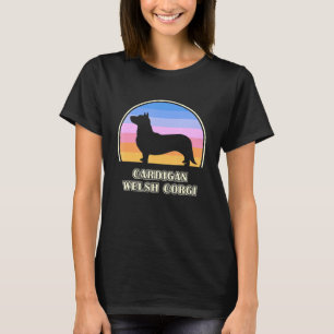 Cardigan Welsh Corgi Vintage Sunset Dog T-Shirt