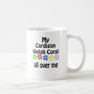 Cardigan Welsh Corgi Walks Design Coffee Mug
