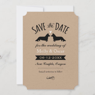 Cardigan Welsh Corgis Wedding Save the Date