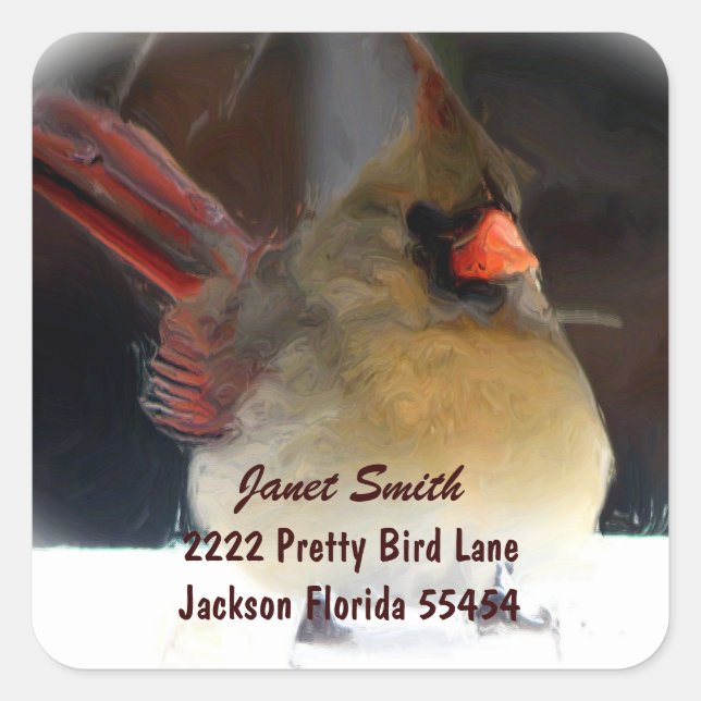 Cardinal Address Sticker (Front)