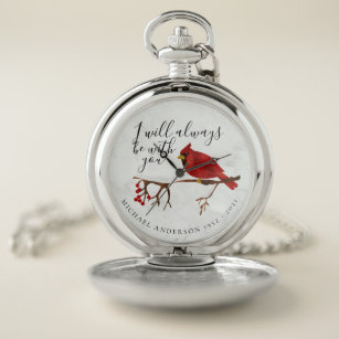 Cardinal Always With You Marble Tribute Pocket Watch