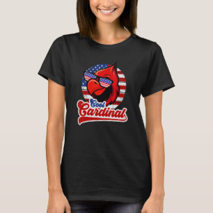 Cardinal Apparel Birds USA Flag America Hiking Cam T-Shirt