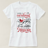 Cardinal Appears Visitor From Heaven Christmas T-S
