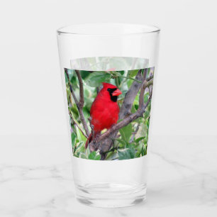 Cardinal - Backyard Bird Series - Shaker Glass