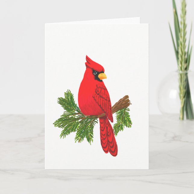 Cardinal  bird card  (Front)